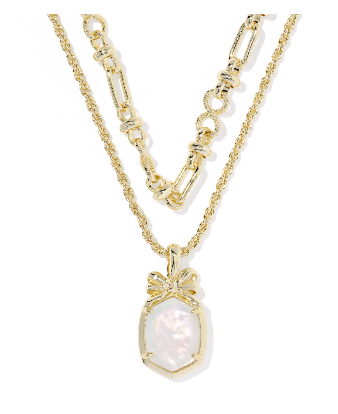 Daphne Bow Multi Strand Necklace