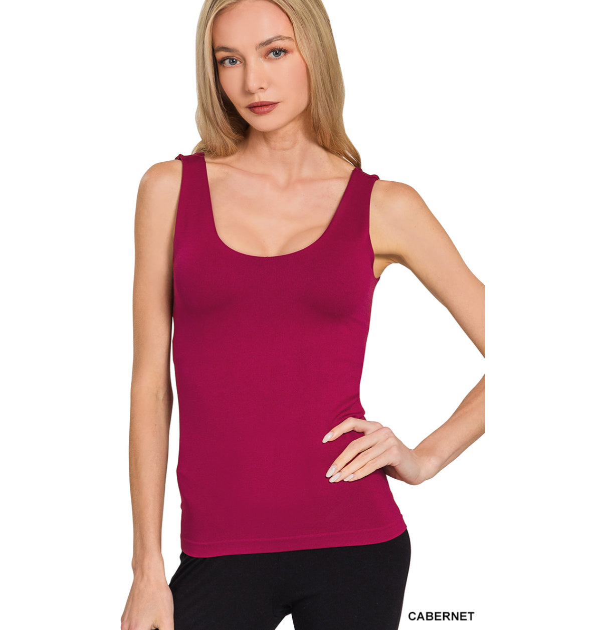Seamless Tank Top With Built-In Bra