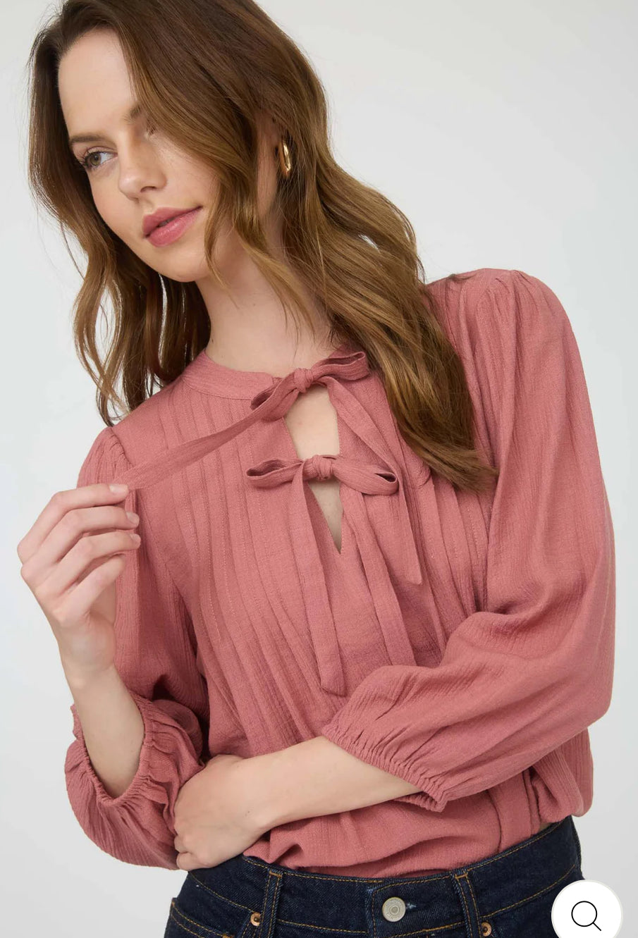 Terracotta Front Tie Top
