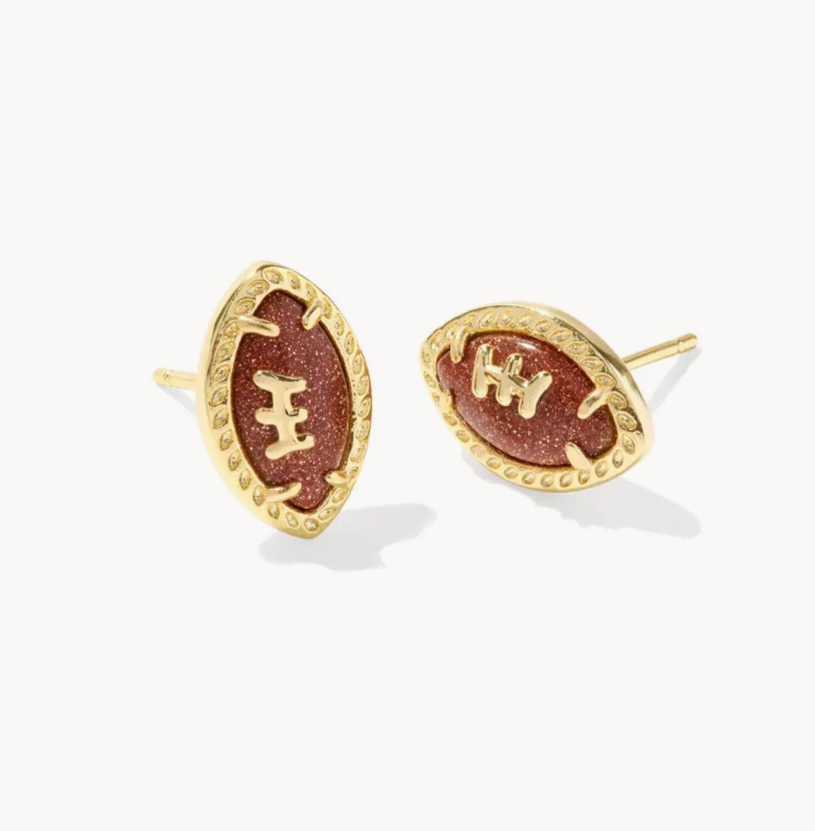 Football Stud Earrings