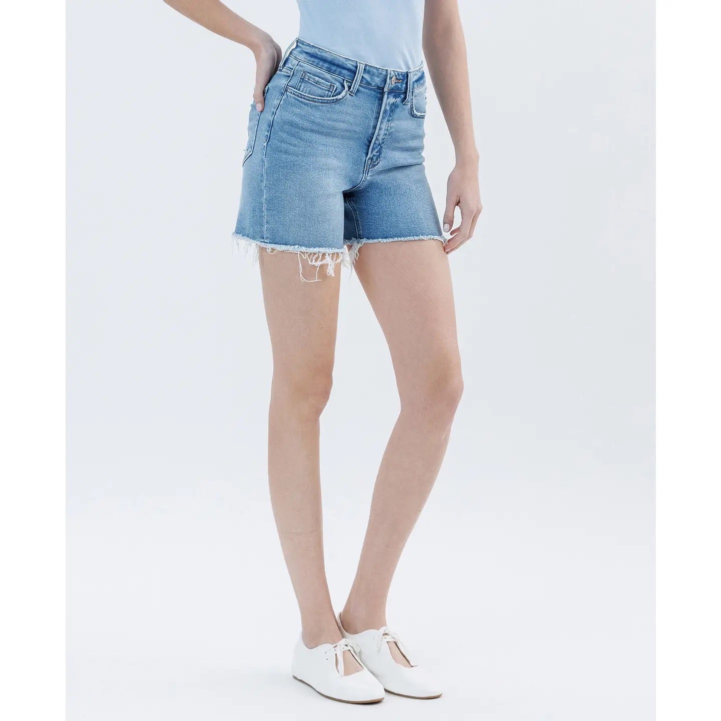 Lovervet - High Rise Wildflowers Boyfriend Shorts