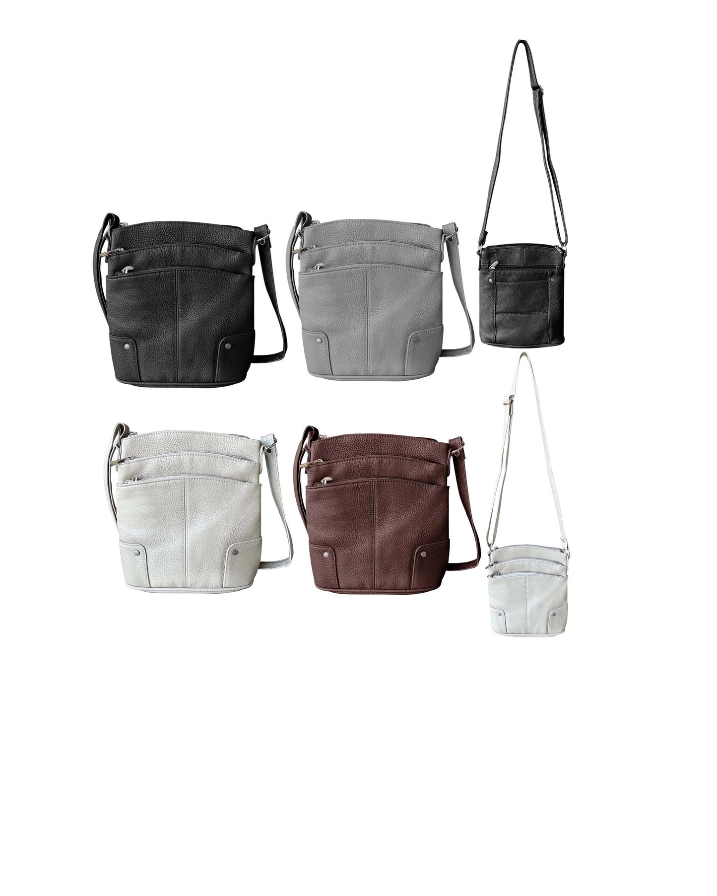 W011 Cowhide Leather Crossbody