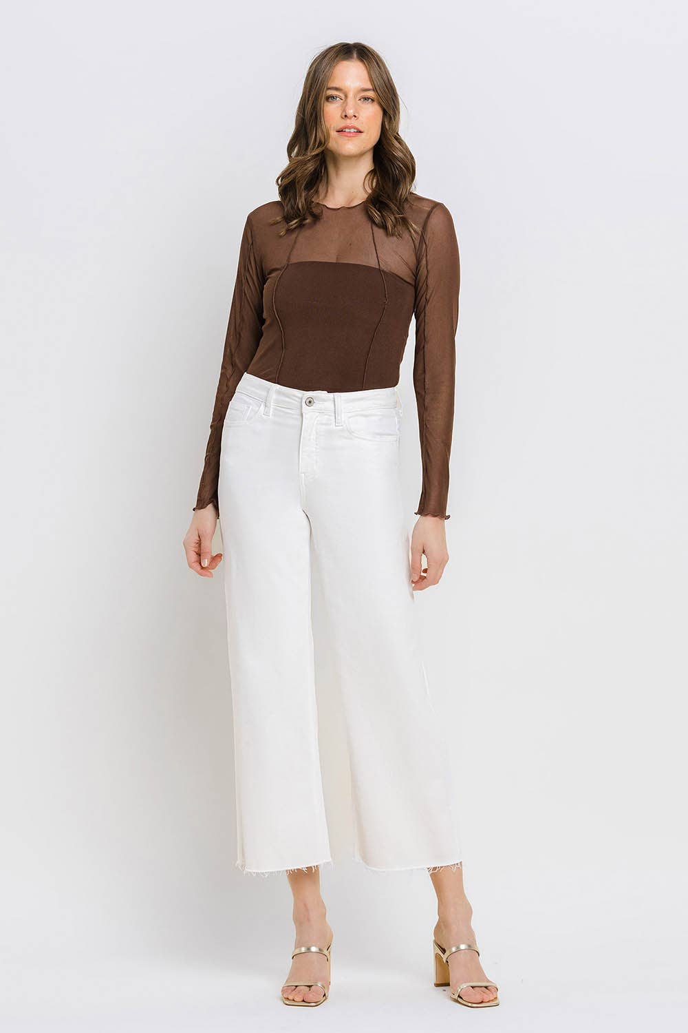 Optic White Crop Jeans