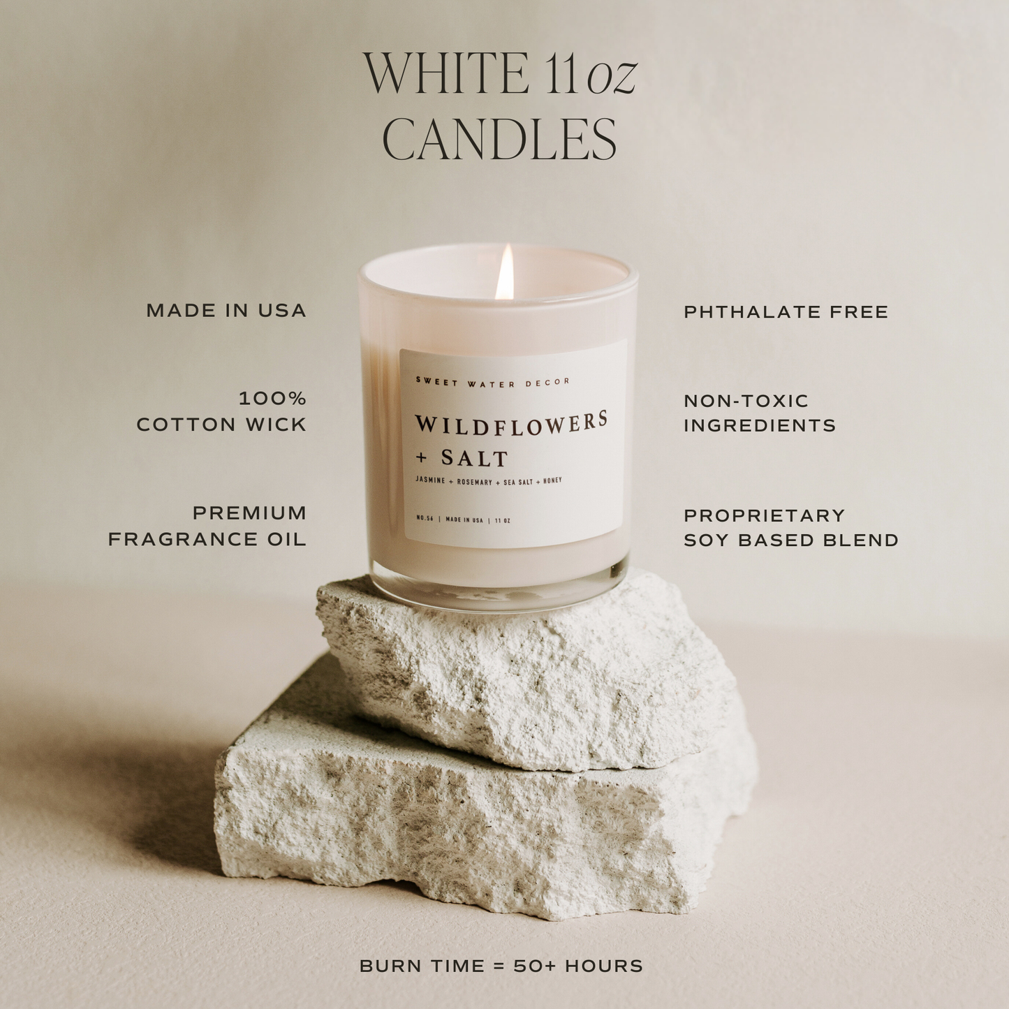Sweet Water Decor - Coastal Lemon 11 oz Soy Candle