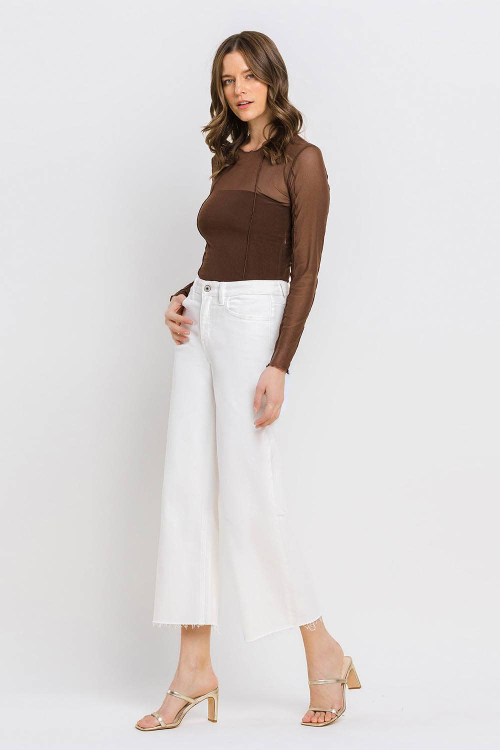 Optic White Crop Jeans