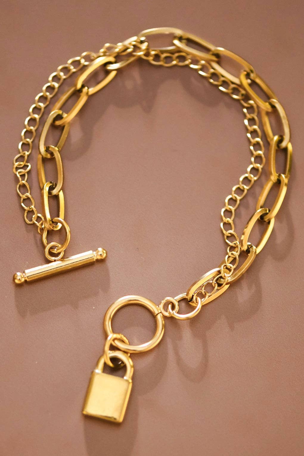 18K Gold Plated Waterproof Stainless Steel Chain Bracelet