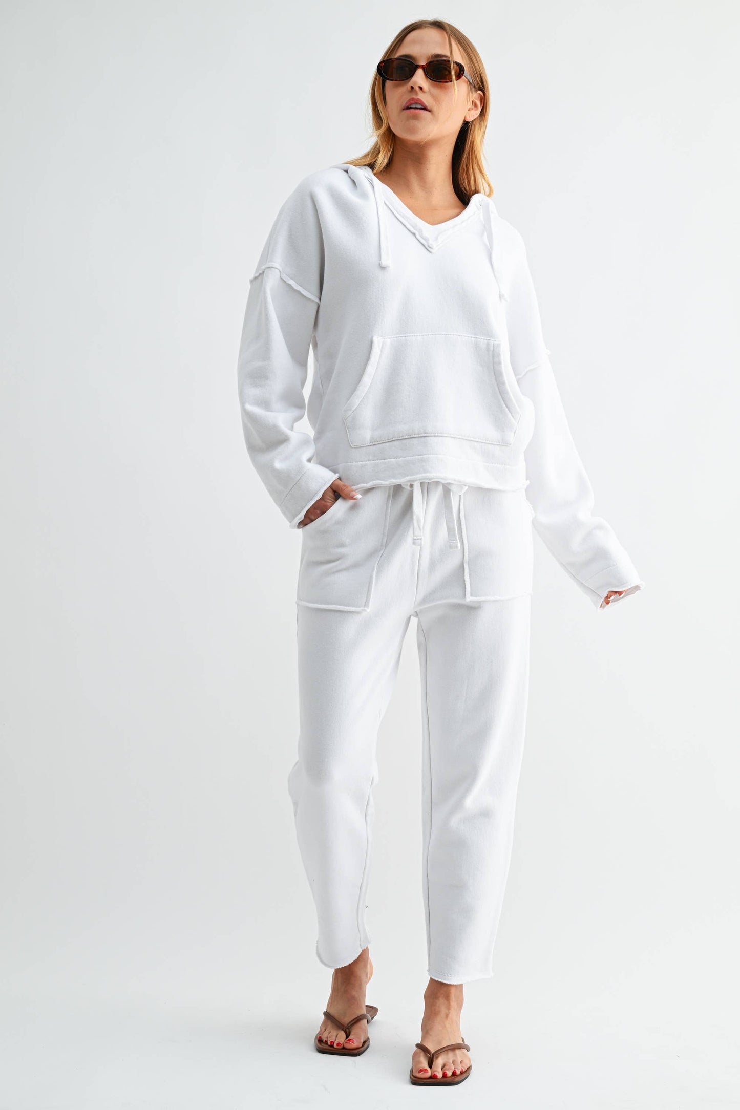 Malibu Air Cotton Hoodie: White
