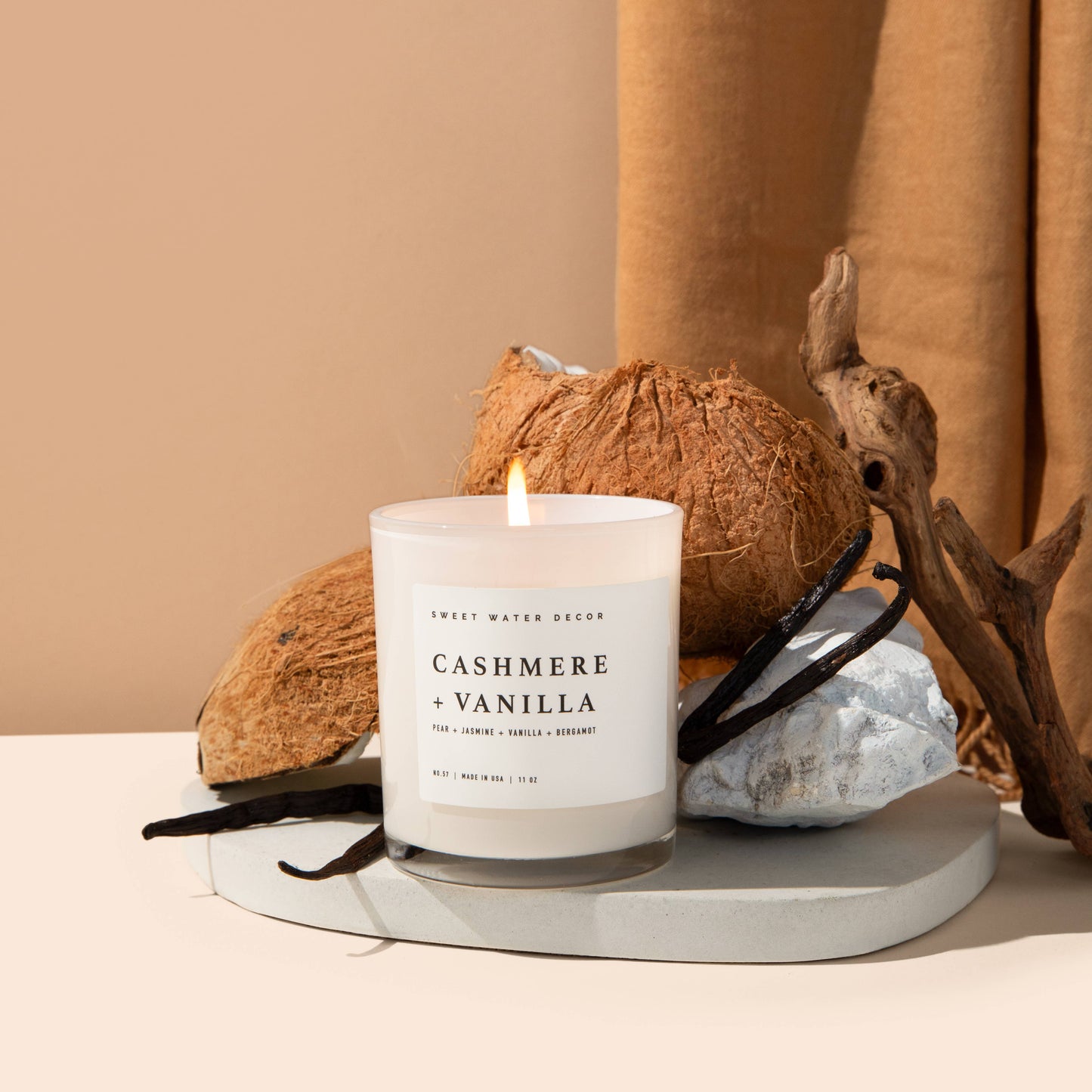 Sweet Water Decor - Cashmere and Vanilla 11 oz Soy Candle