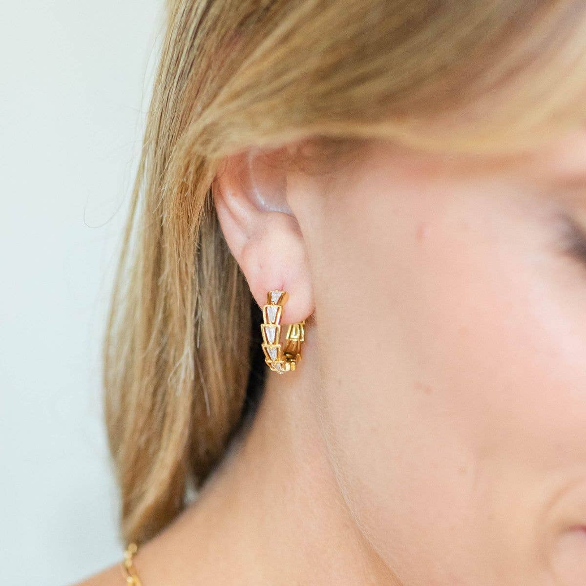 Bold Sparkle Huggies: Gold