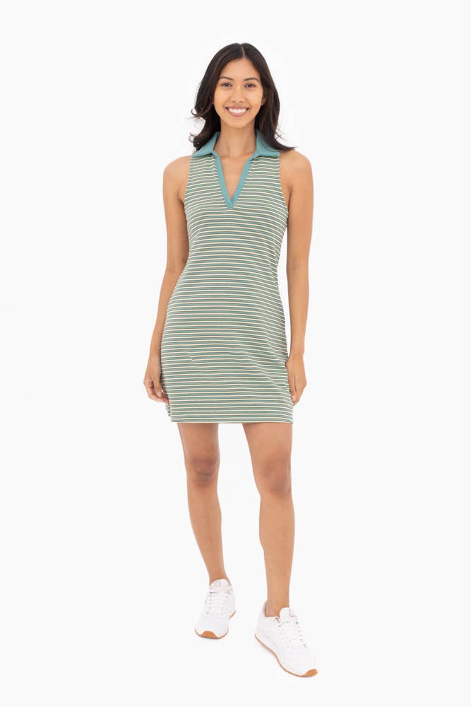 Striped Polo Tank Dress