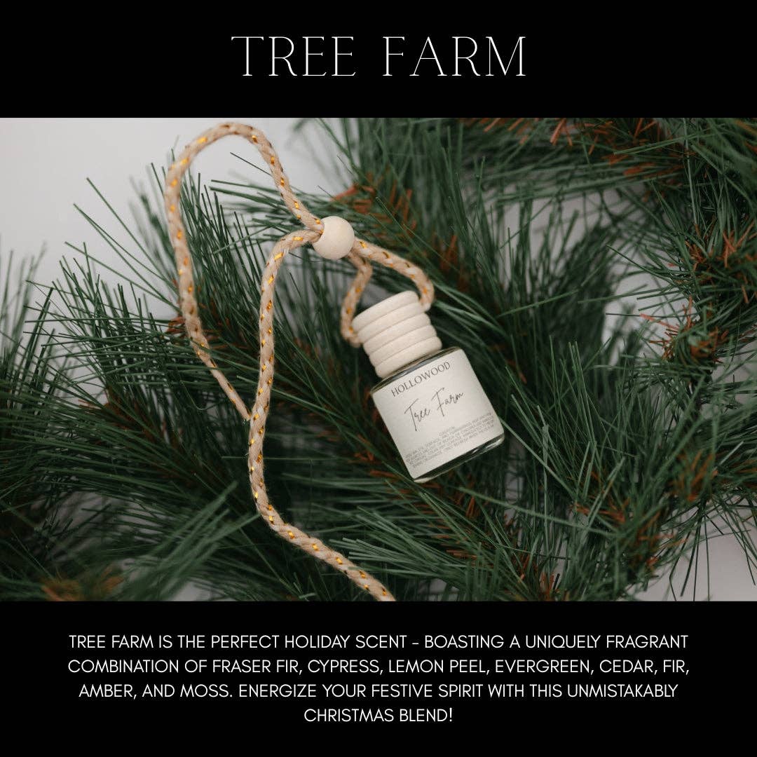 HOLLOWOOD FRAGRANCE - HOLIDAY CAR DIFFUSER: CASHMERE CEDAR