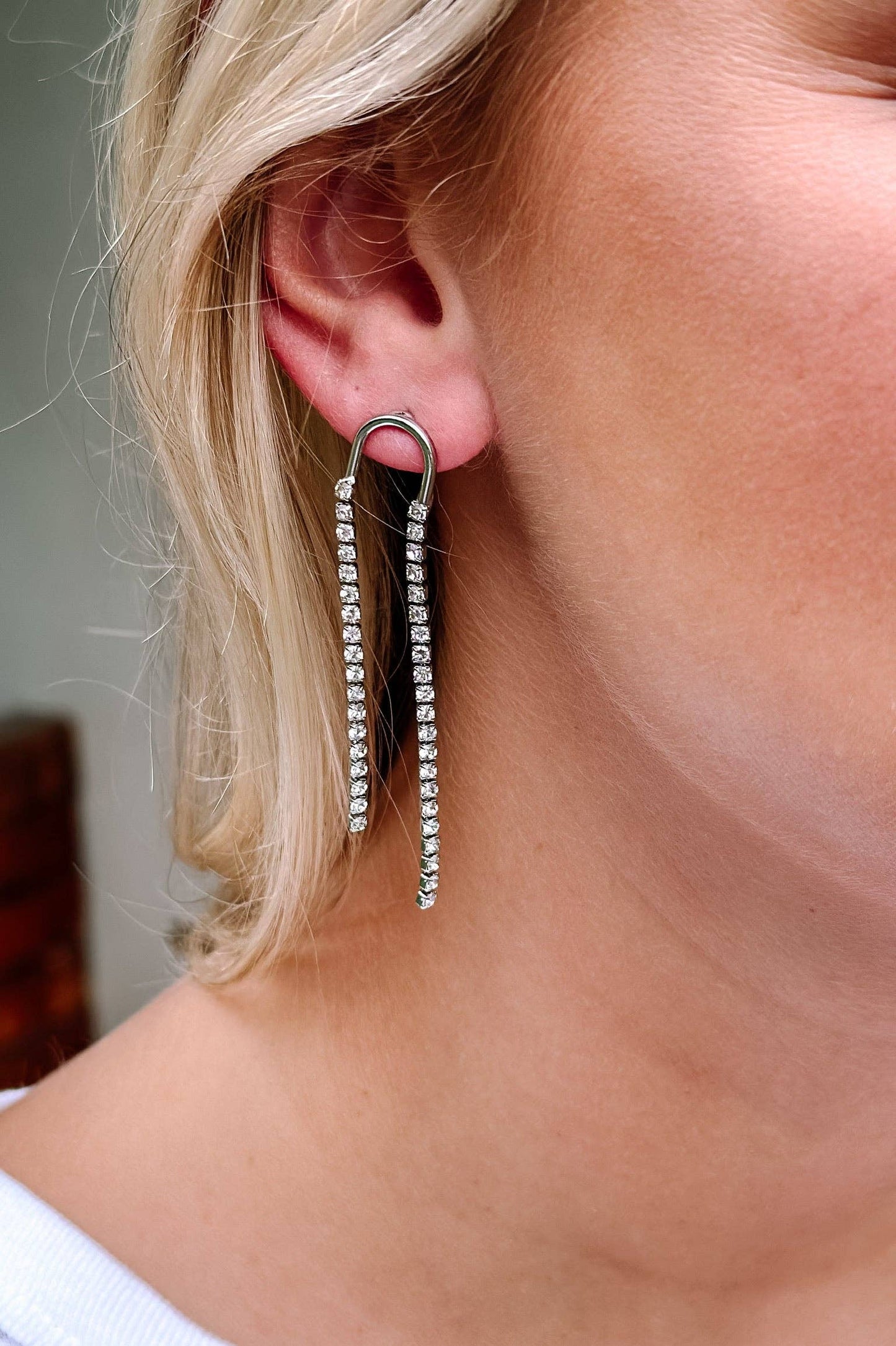 Kizzy Earrings: Silver