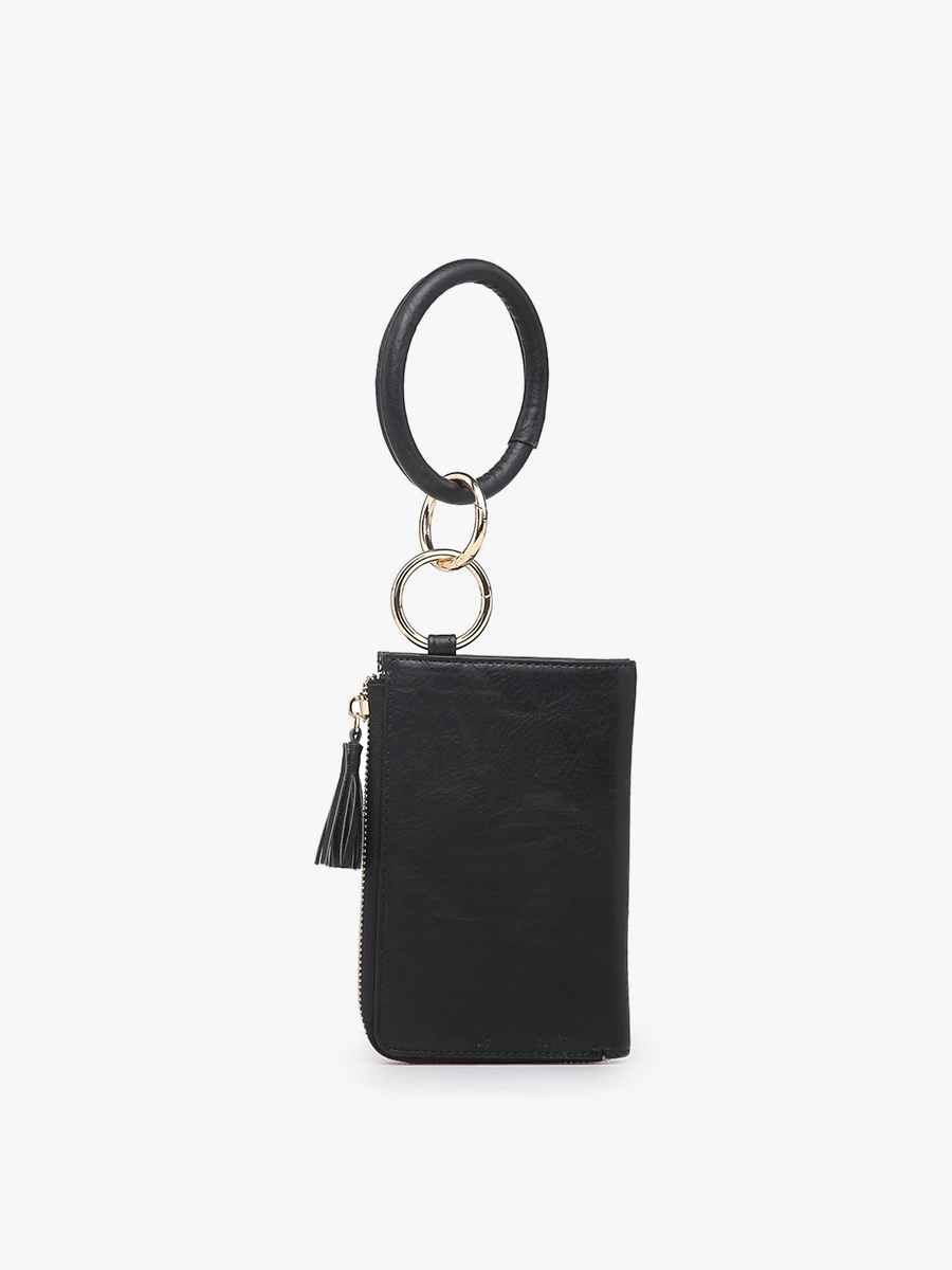 Liv Bangle Wristlet/Wallet: Black