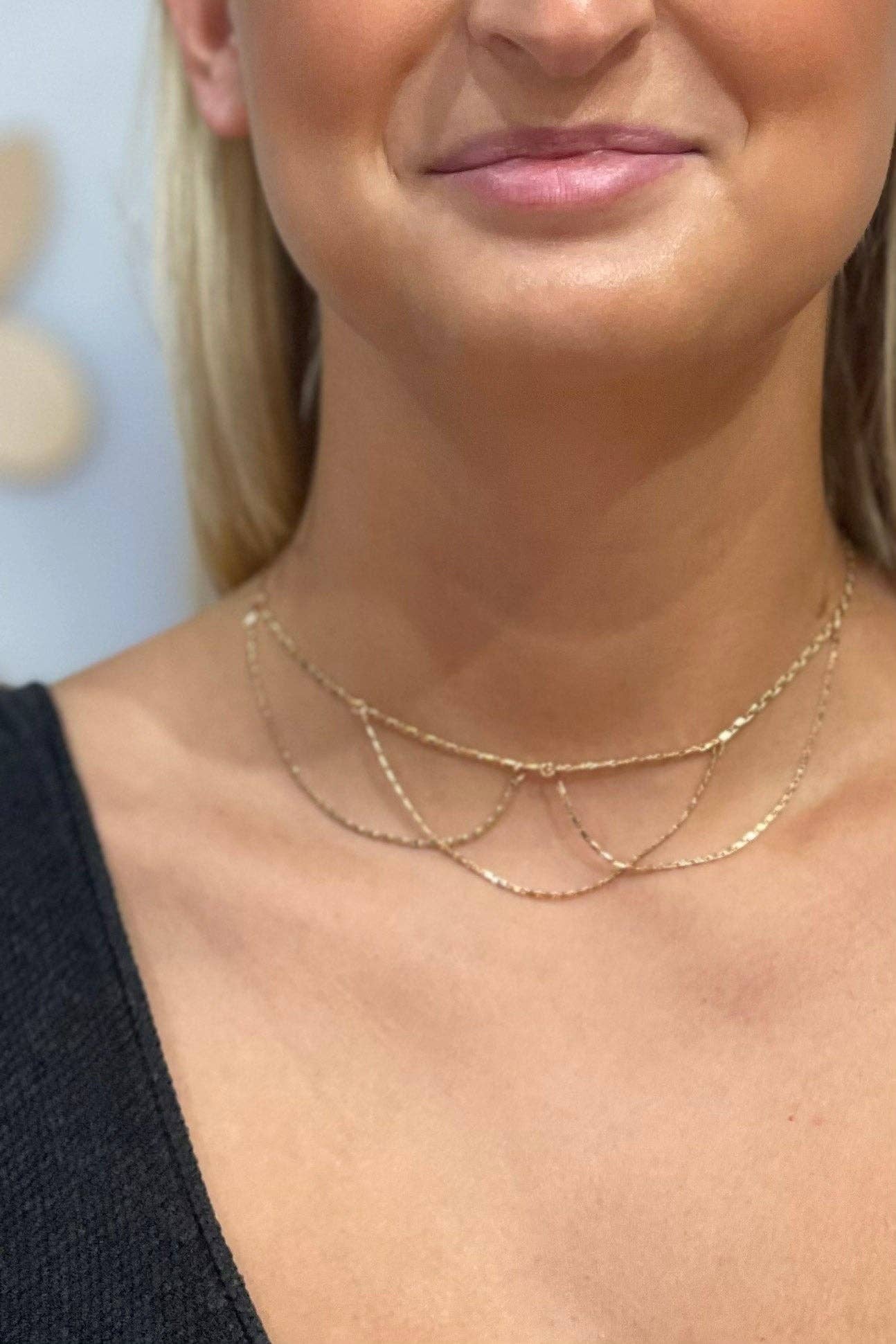 Spencer Necklace: Gold