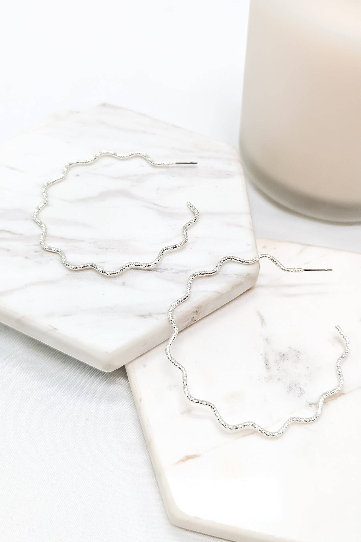 Philem Earrings: Silver