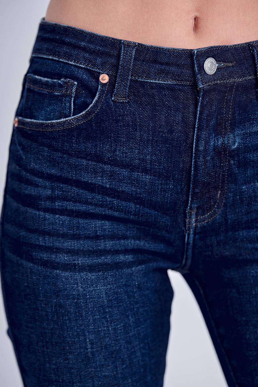 High Rise Full Length Skinny Jeans