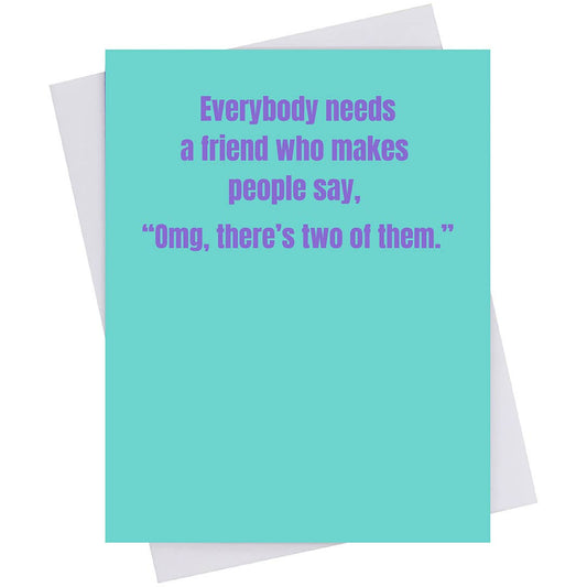 Mary Phillips Designs - GREETING CARD -OMG, there's two of them