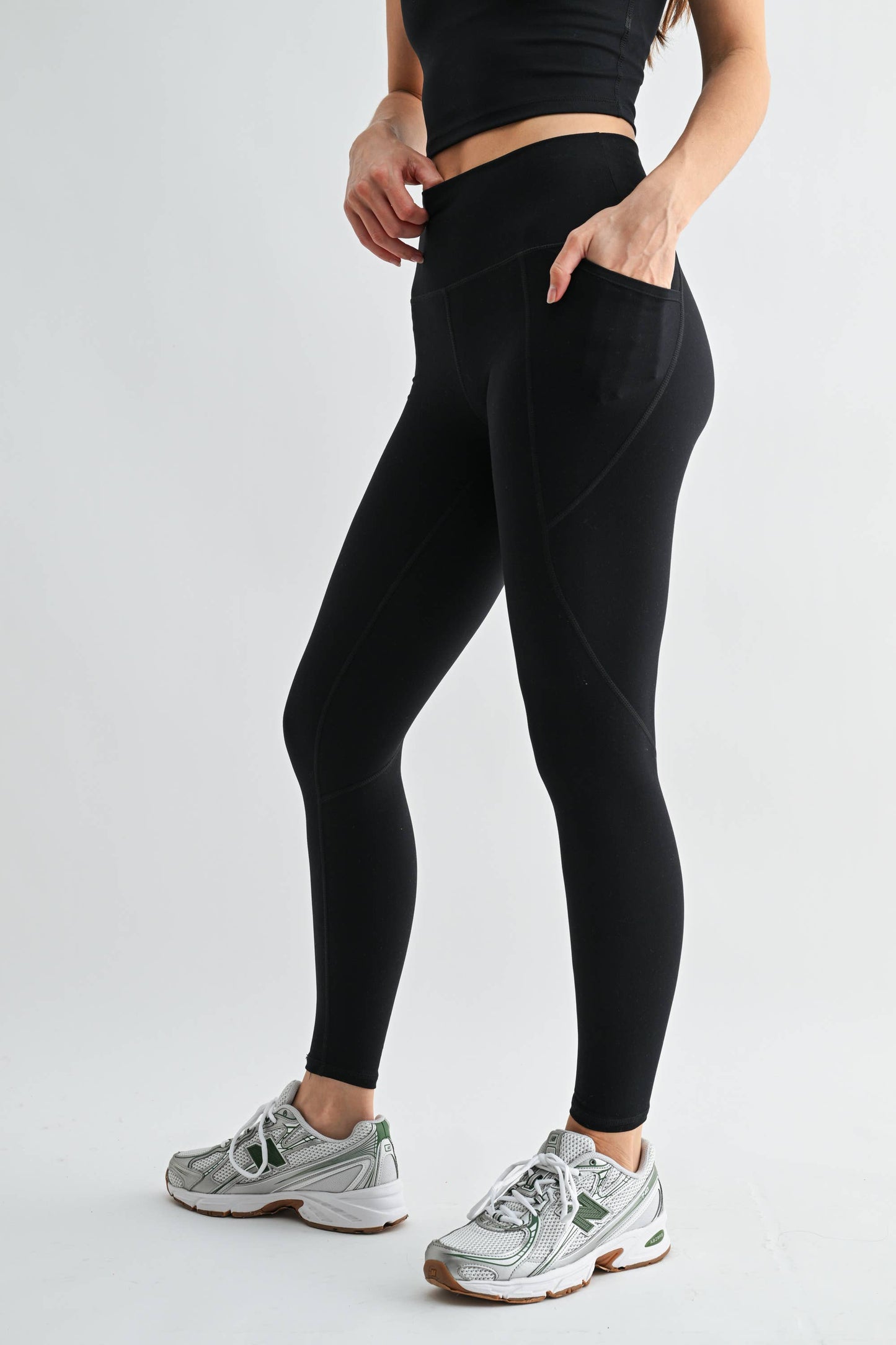 Venice Cloud Light Sculpt High-Waisted Leggings: Black