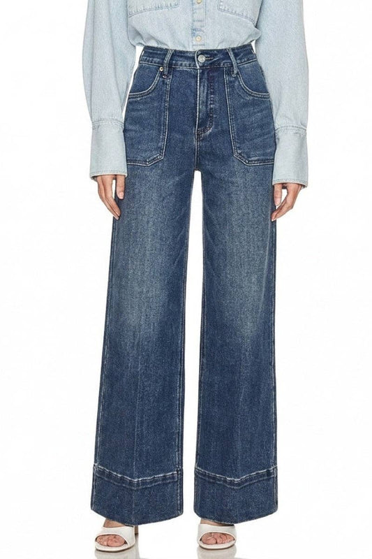 ARTEMIS VINTAGE - HIGH RISE TUMMY CONTROL SLIM PALAZZO JEANS