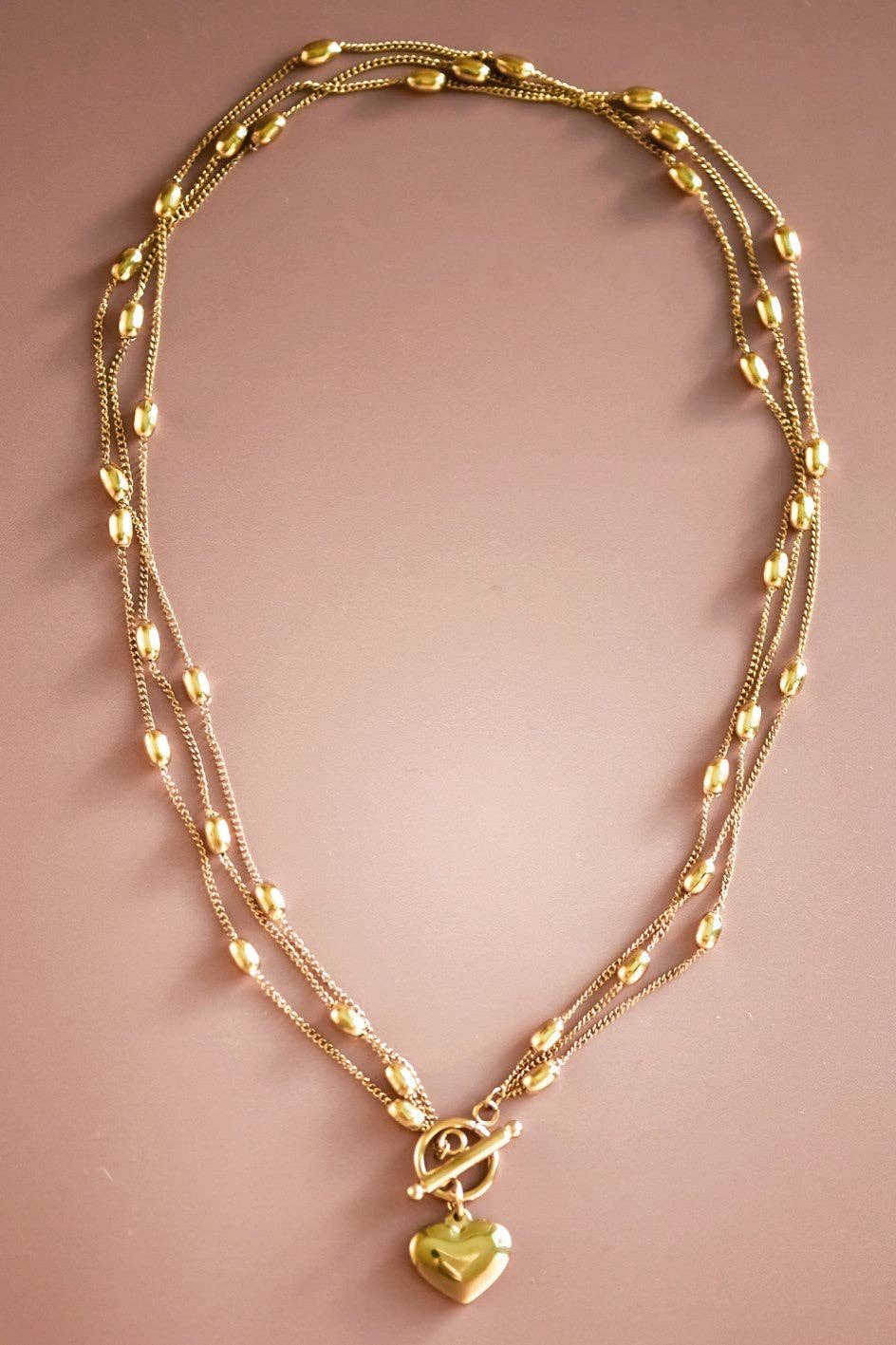 18K Gold Plated Waterproof Stainless Steel Chain Necklace