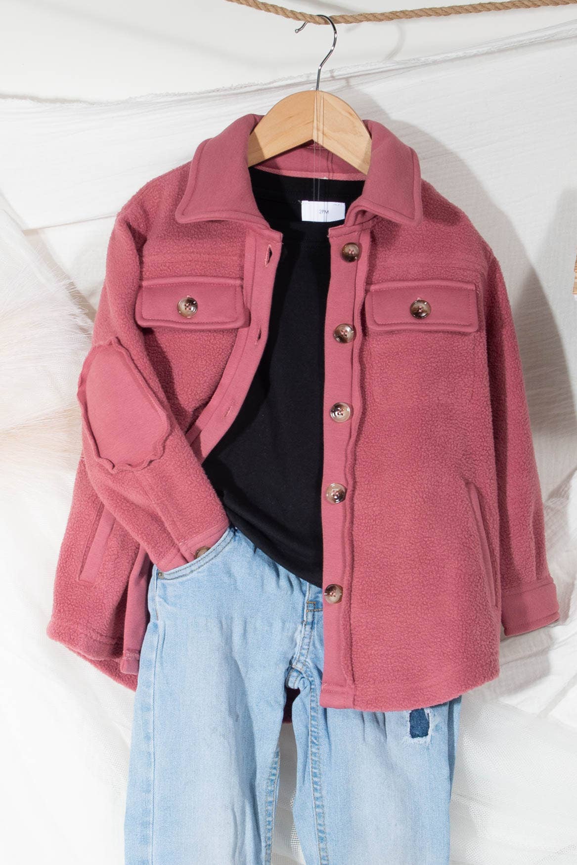 Berry Love Sherpa Jacket