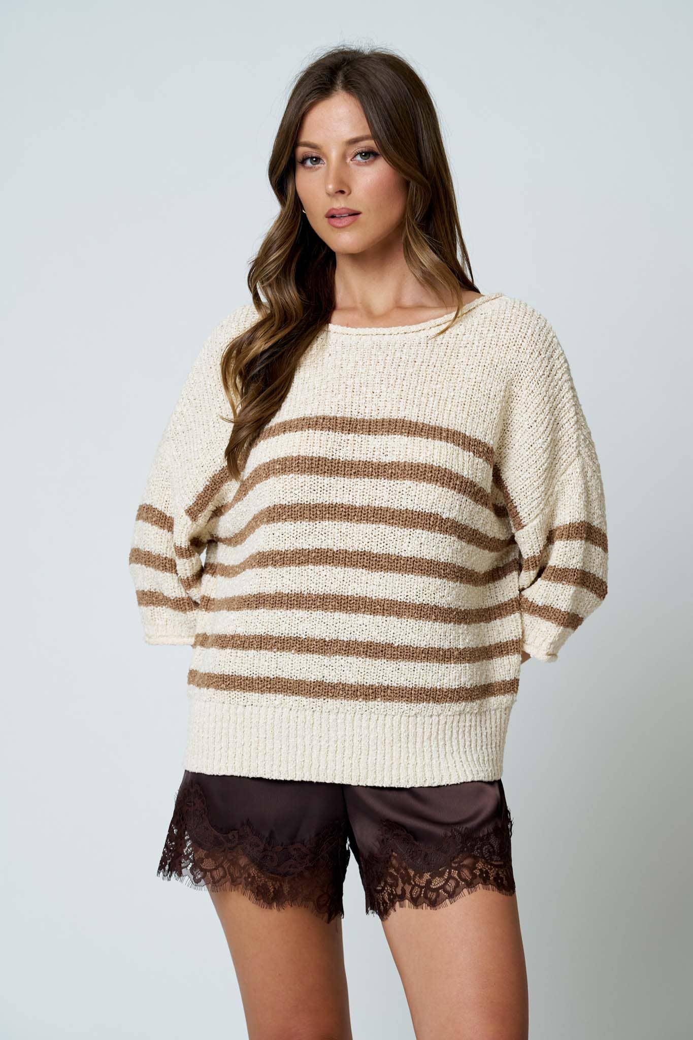 Striped Knit Sweater