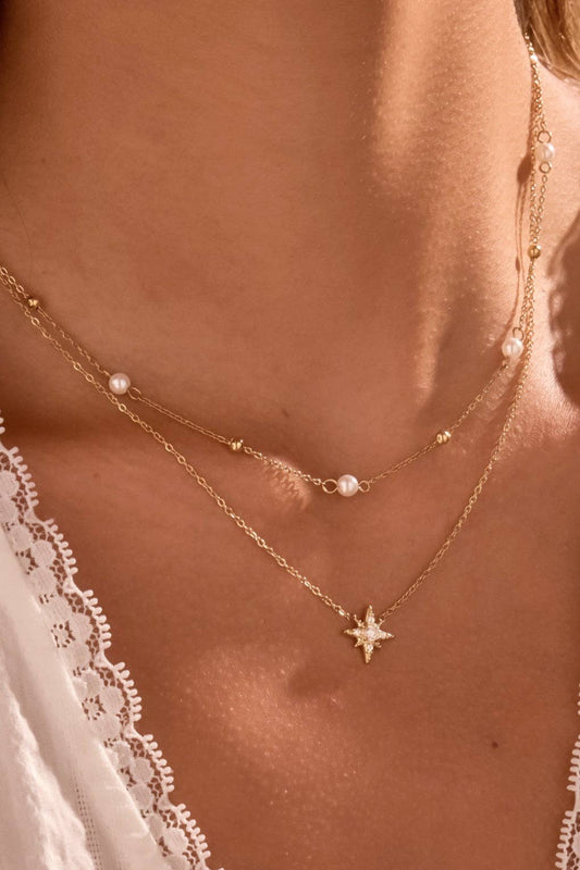 18K Gold Plated Waterproof Stainless Steel Chain Necklace