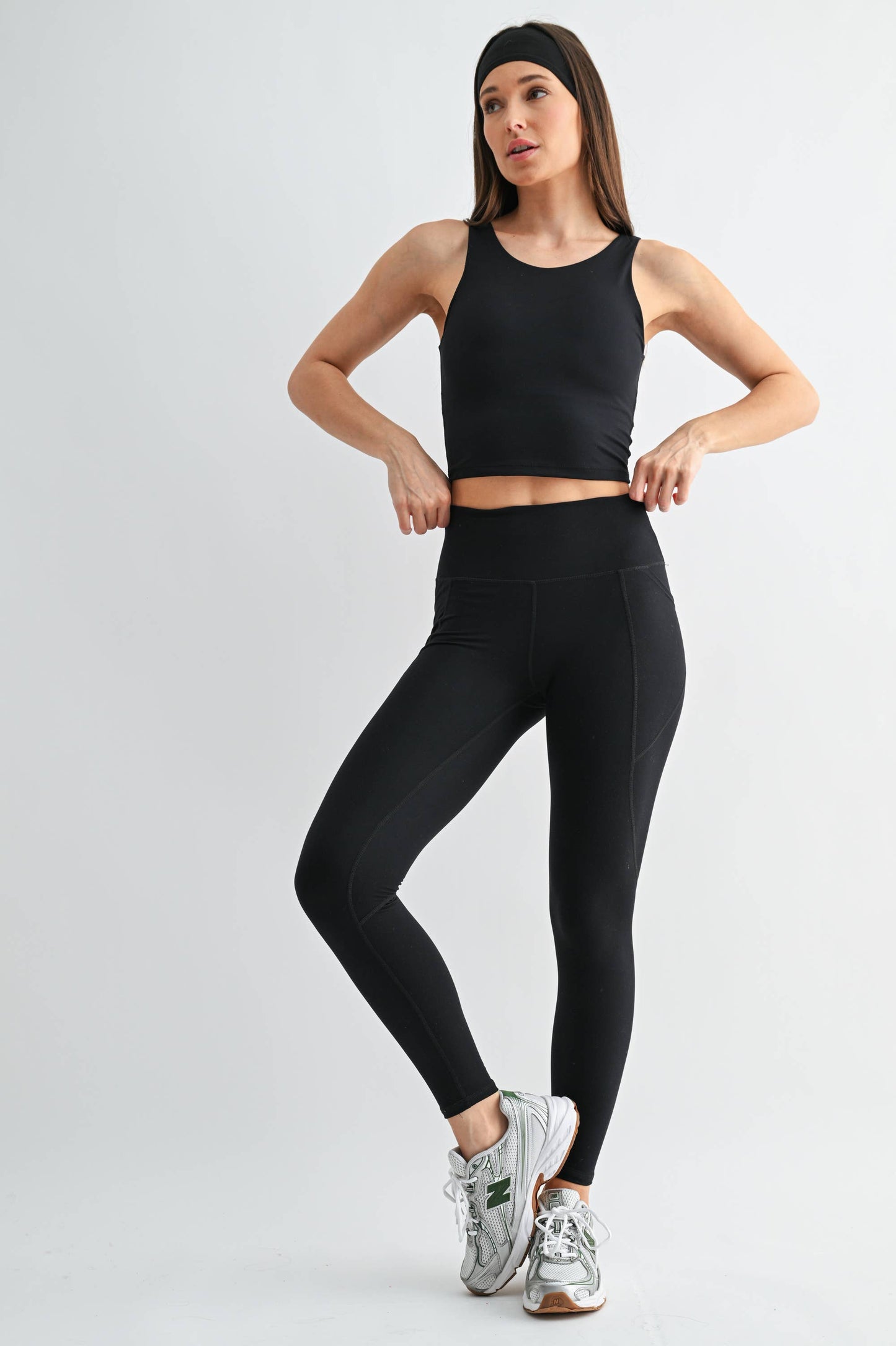 Venice Cloud Light Sculpt High-Waisted Leggings: Black