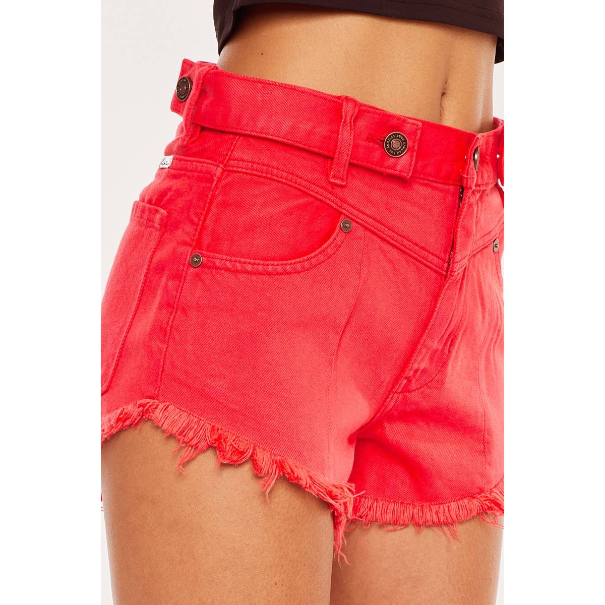 Coral Red Shorts