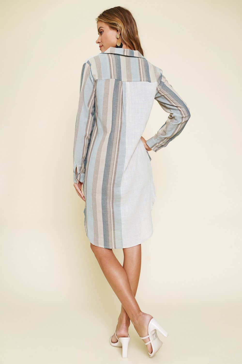 Stripe Shirt Dress