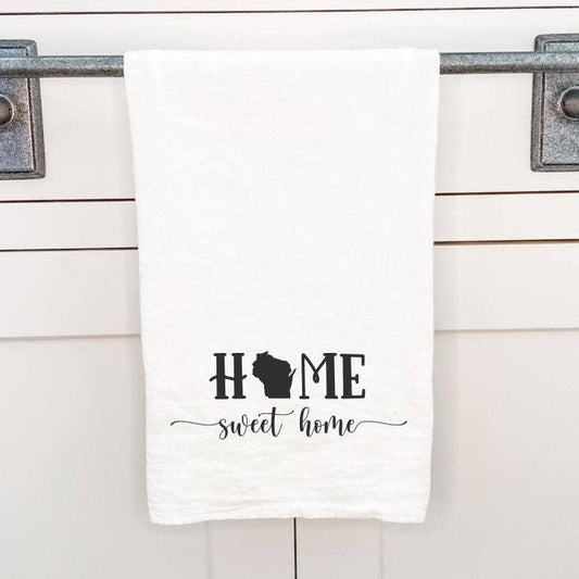 Home Sweet Home - Custom Wisconsin Tea Towel