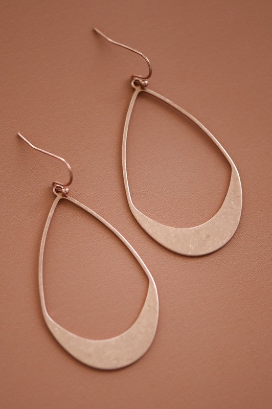 Metal Teardrop Earrings