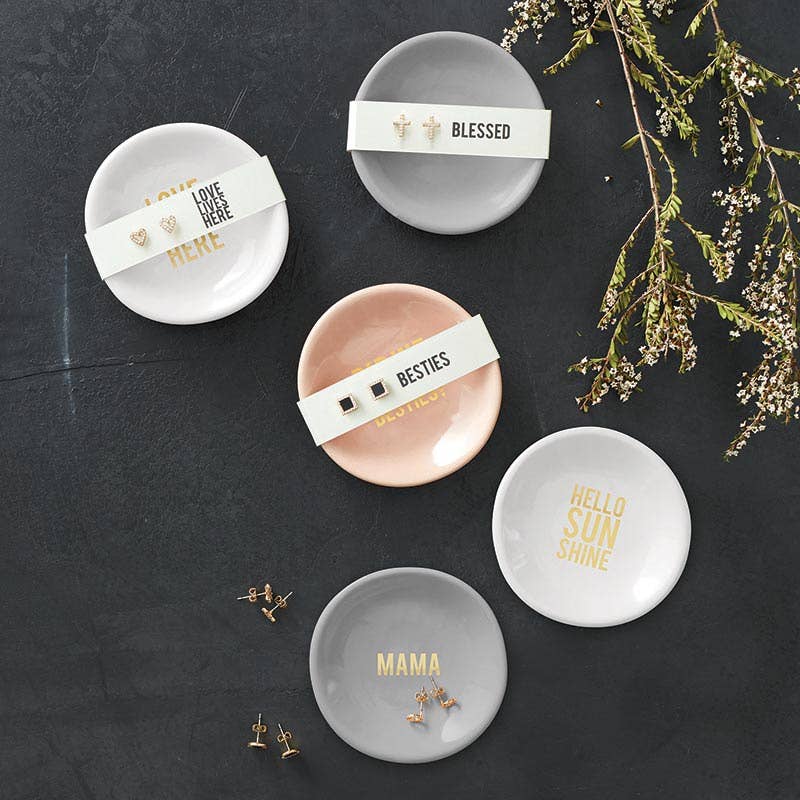 Ceramic Ring Dish & Earrings - Did We Just Become Besties?