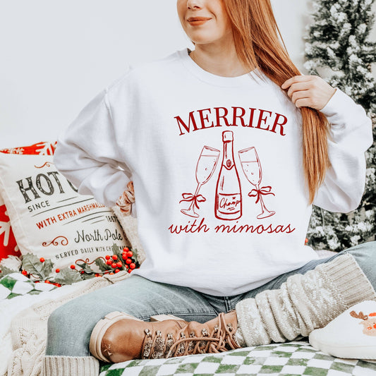 Merrier With Mimosas Sweatshirt