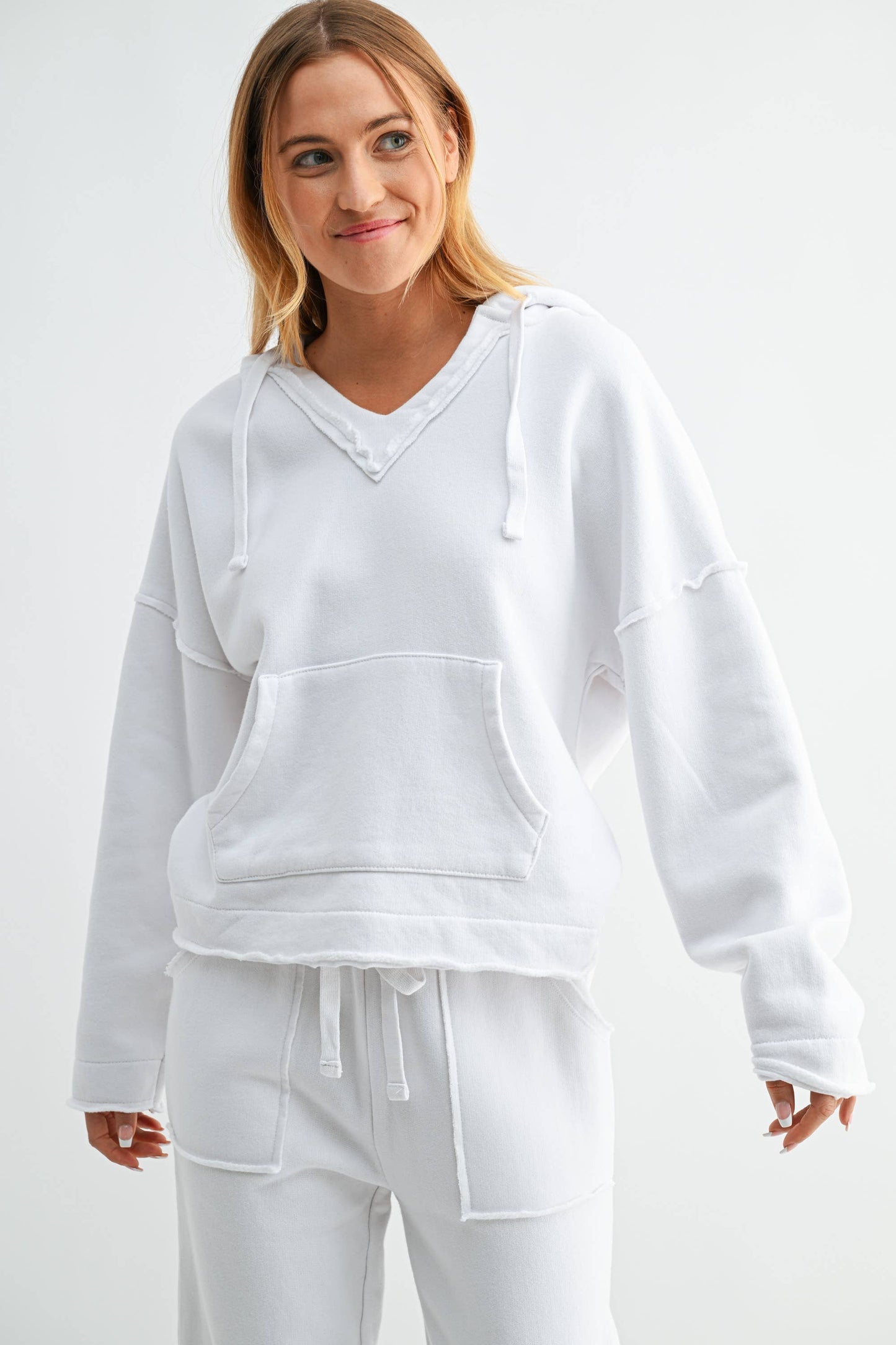 Malibu Air Cotton Hoodie: White