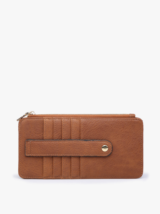 Saige Slim Card Holder Women's Wallet: Brown