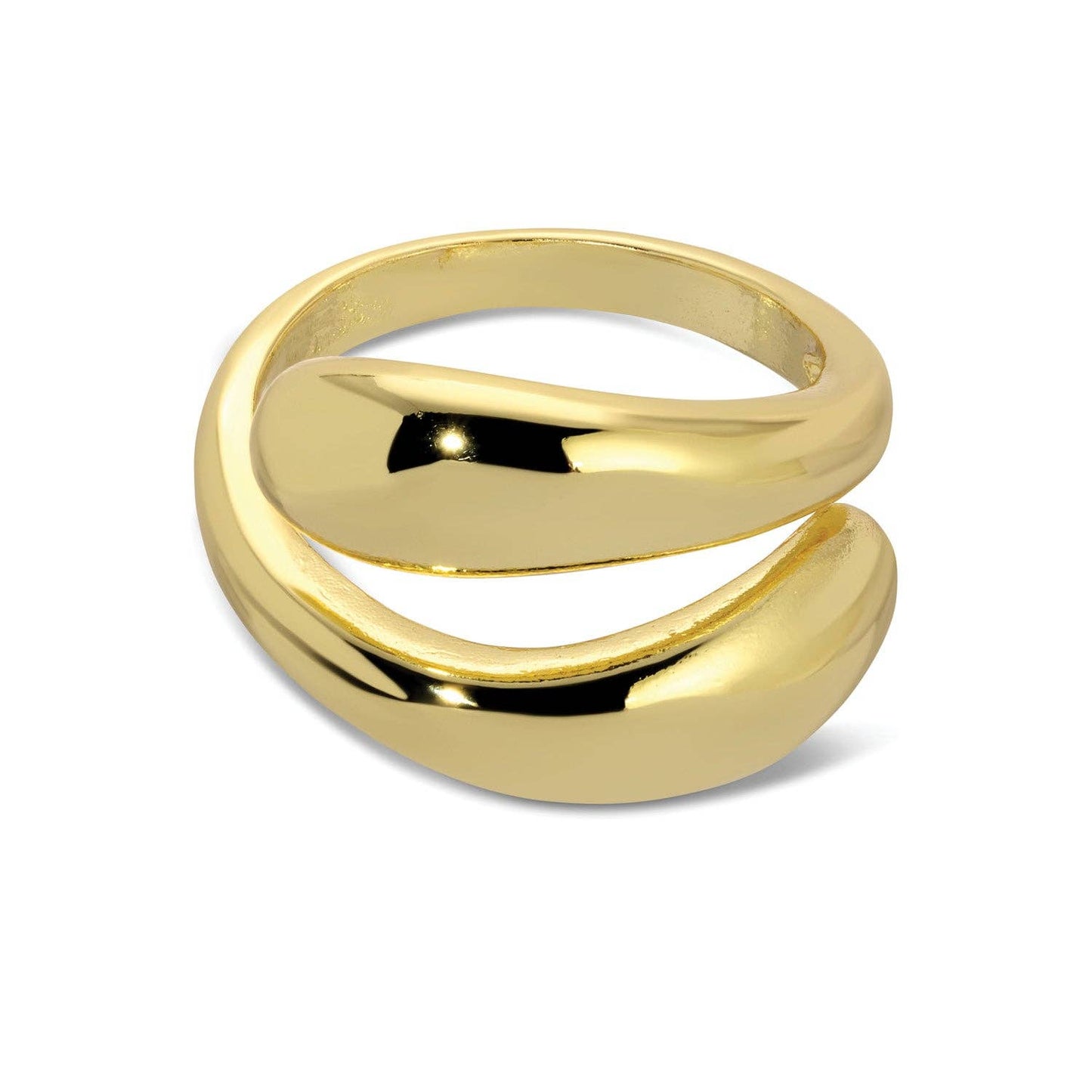 Splendid Iris - Adjustable Wrap Ring: Gold