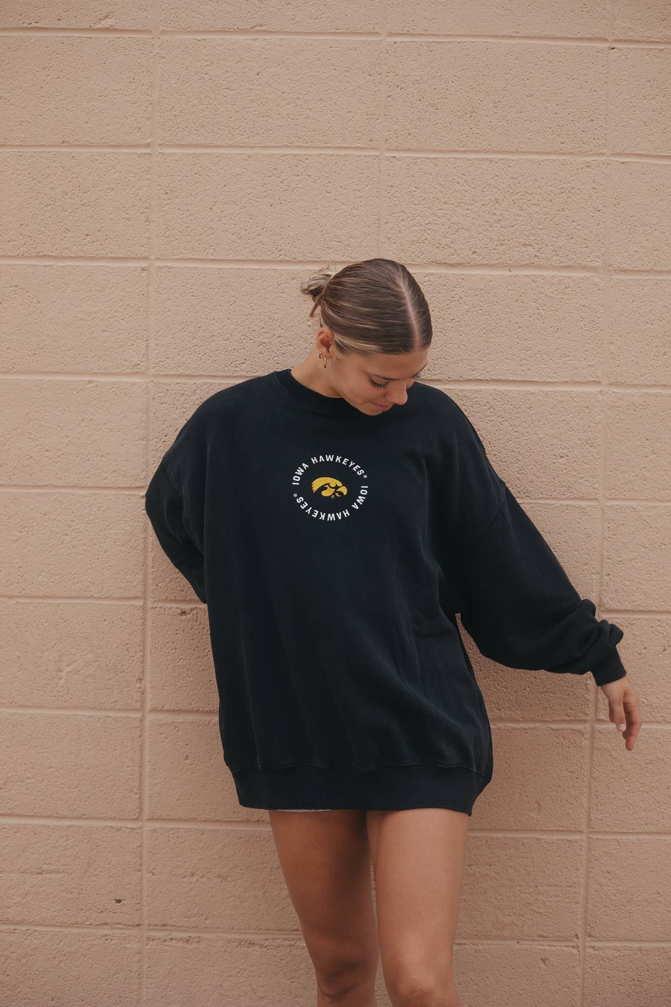 Iowa Oversized Fleece Crew