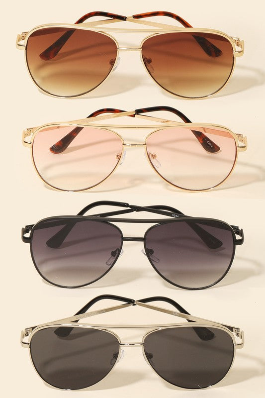 Classic Aviator Frame Sunglasses