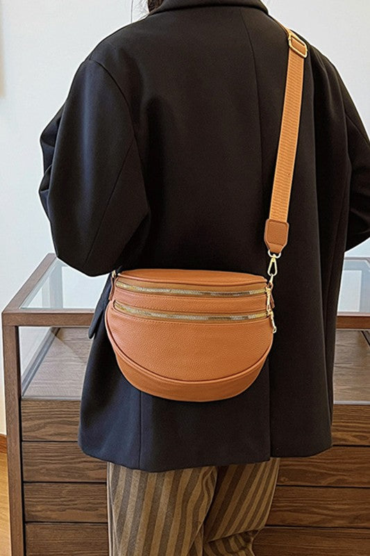 Vegan Leather Crossbody Bag