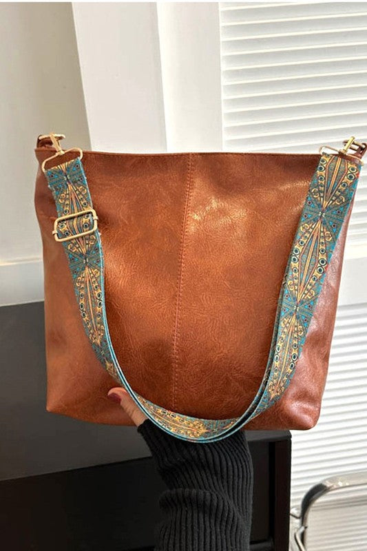 Vegan Leather Crossbody Shoulder Bag