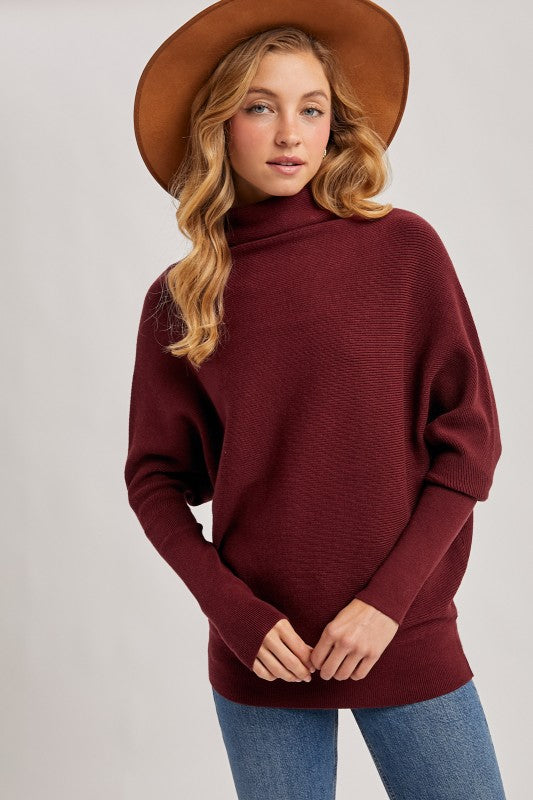 Slouch Neck Dolman Pullover