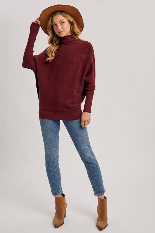 Slouch Neck Dolman Pullover