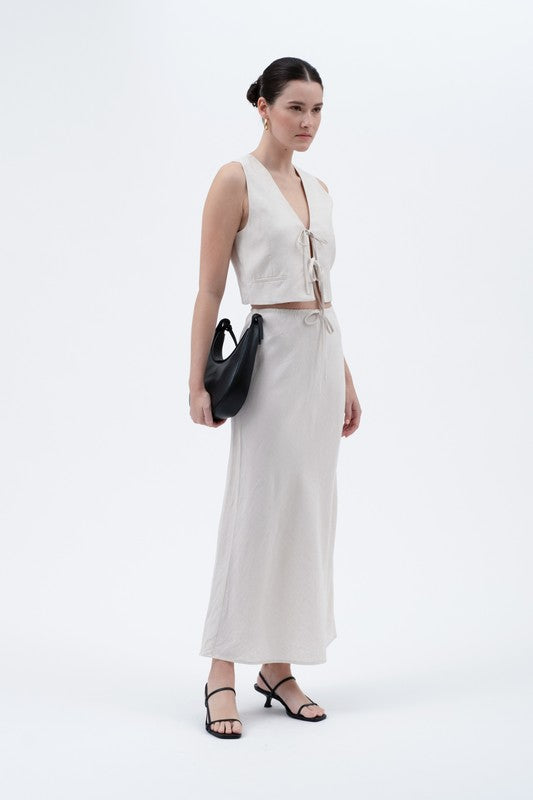 High Waist Midi Skirt