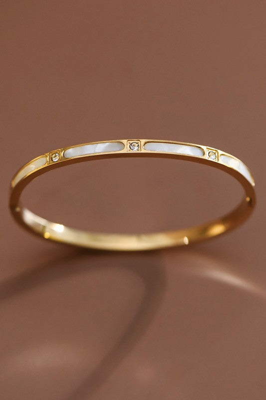 18k Waterproof Non-tarnish Stainless Steel Bangle