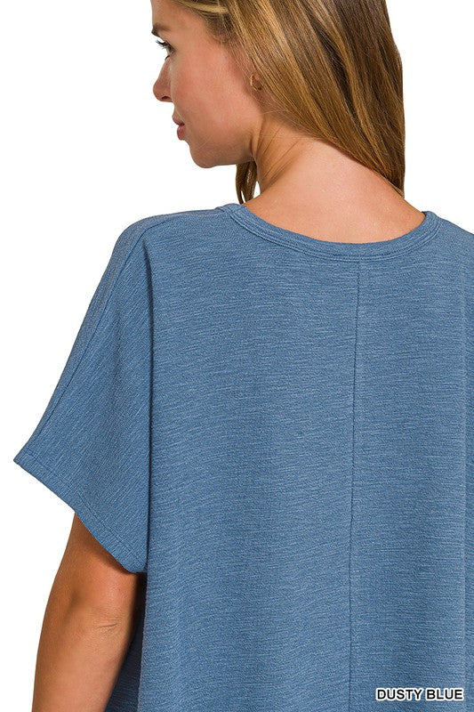 Cotton Slub Oversize Tee