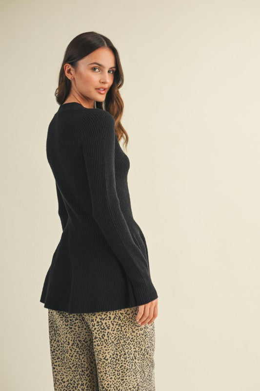V Neck Hourglass Sweater Cardigan