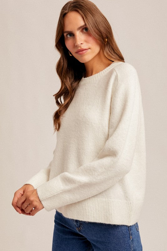 Crew Neck Relaxed Fit Everyday Essential Sweater