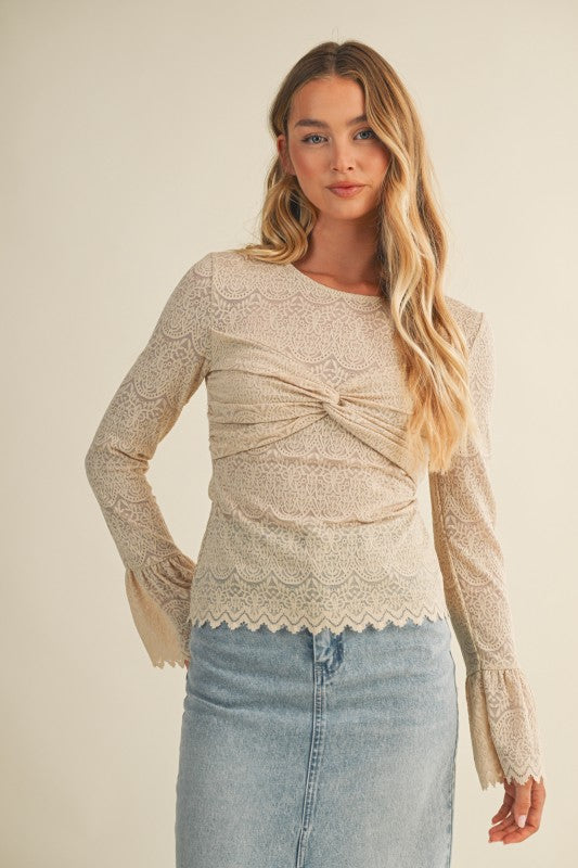 Lace Long Sleeve Top