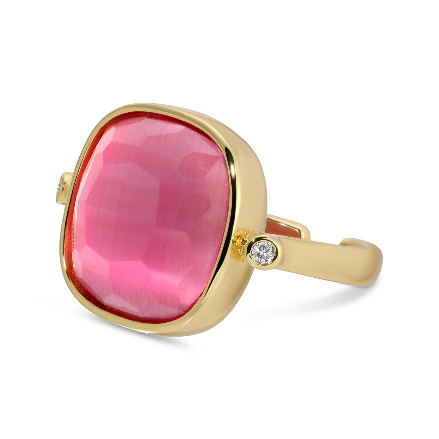 Splendid Iris - Ms. Reliability Square Stone Ring: White